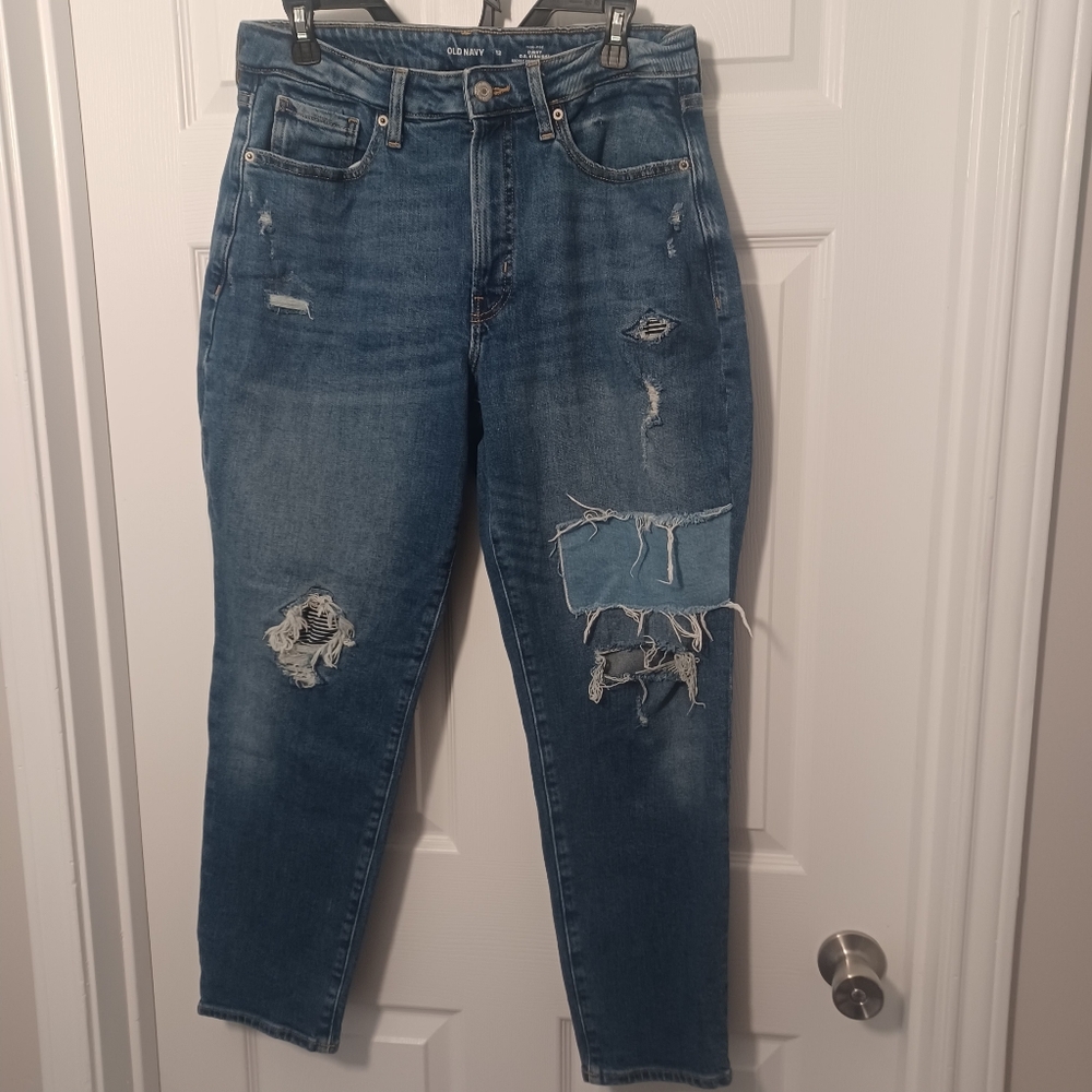 Old Navy Distressed Front Jeans Sz 12